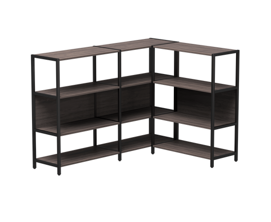 Набор стеллажных систем №14 Everprof EVO 1635x1215x1120 Дуб Пасадена/Черный | Интернет магазин мебели и декора LifeDekor