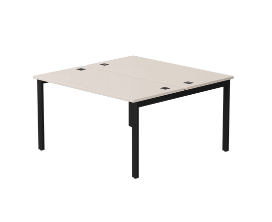 Бенч-система на 2 места Everprof EVO на металлокаркасе 1380х670(1370)x755 Кашемир/Черный | Интернет магазин мебели и декора LifeDekor