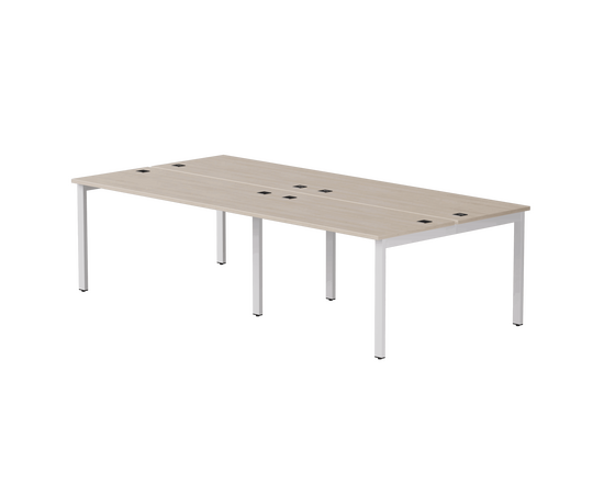 Бенч-система на 4 места Everprof EVO на металлокаркасе 2360х670(1370)x755 Дуб Соната/Белый | Интернет магазин мебели и декора LifeDekor