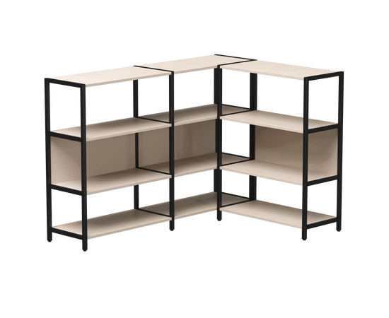 Набор стеллажных систем №14 Everprof EVO 1635x1215x1120 Кашемир/Черный | Интернет магазин мебели и декора LifeDekor