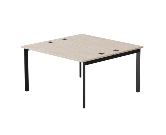 Бенч-система на 2 места Everprof EVO на металлокаркасе 1380х670(1370)x755 опоры 45гр Дуб Соната/Черный | Интернет магазин мебели и декора LifeDekor