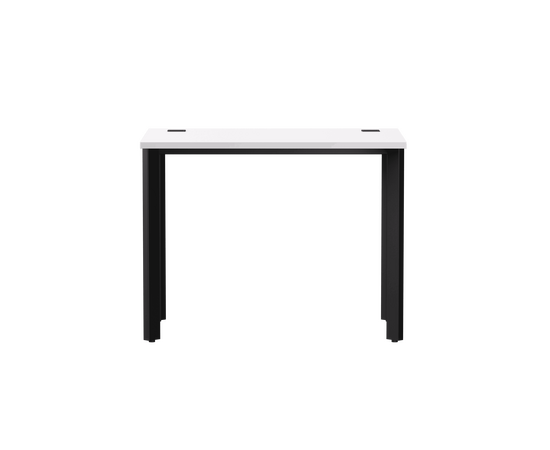 Стол прямой Everprof EVO на металлокаркасе 980х670х755 мм опоры 45гр Белый/Черный, изображение 2 | Интернет магазин мебели и декора LifeDekor