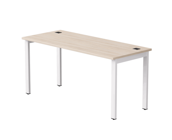 Стол прямой Everprof EVO на металлокаркасе 1580х670х755 мм Дуб Соната/Белый | Интернет магазин мебели и декора LifeDekor