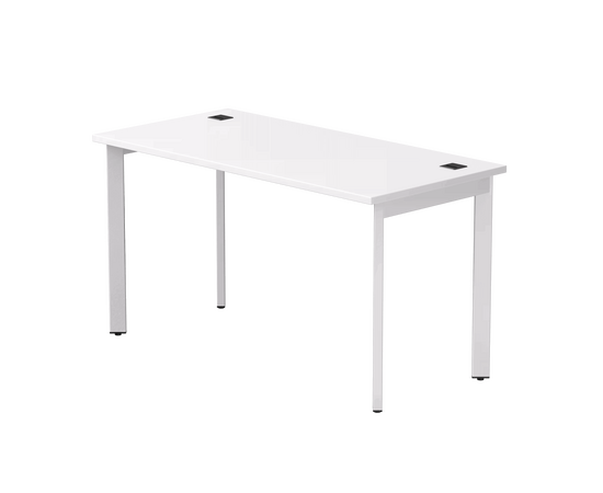 Стол прямой Everprof EVO на металлокаркасе 1380х670х755 мм опоры 45гр Белый/Белый | Интернет магазин мебели и декора LifeDekor