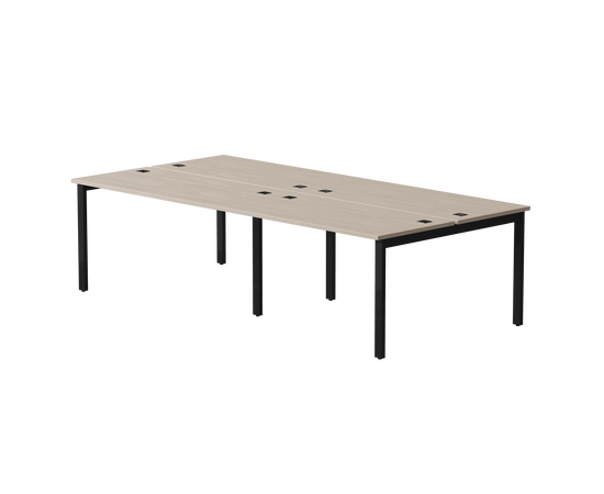 Бенч-система на 4 места Everprof EVO на металлокаркасе 2360х670(1370)x755 Дуб Соната/Черный | Интернет магазин мебели и декора LifeDekor