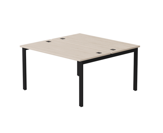 Бенч-система на 2 места Everprof EVO на металлокаркасе 1380х670(1370)x755 Дуб Соната/Черный | Интернет магазин мебели и декора LifeDekor