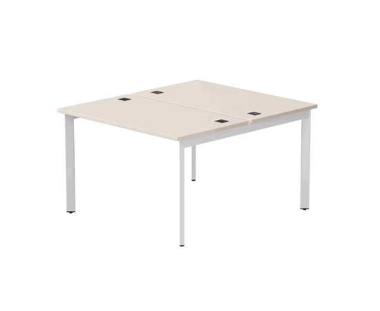 Бенч-система на 2 места Everprof EVO на металлокаркасе 1180х670(1370)x755 опоры 45гр Кашемир/Белый | Интернет магазин мебели и декора LifeDekor