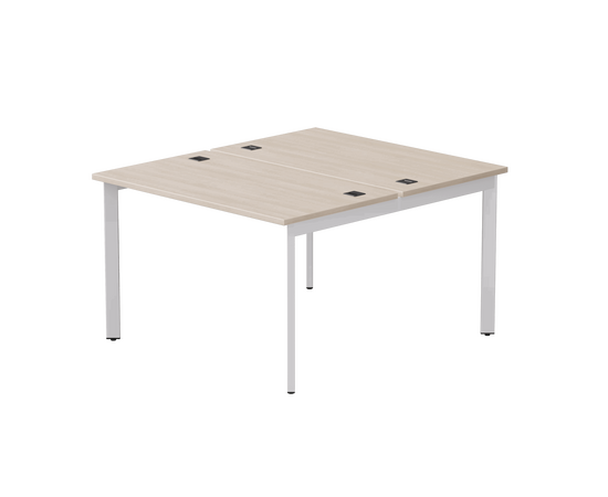 Бенч-система на 2 места Everprof EVO на металлокаркасе 1180х670(1370)x755 опоры 45гр Дуб Соната/Белый | Интернет магазин мебели и декора LifeDekor