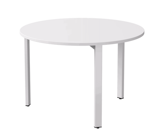 Стол переговорный Everprof EVO D1100 1100x755 Белый/Белый | Интернет магазин мебели и декора LifeDekor