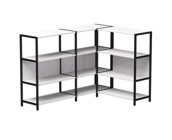 Набор стеллажных систем №14 Everprof EVO 1635x1215x1120 Белый/Черный | Интернет магазин мебели и декора LifeDekor