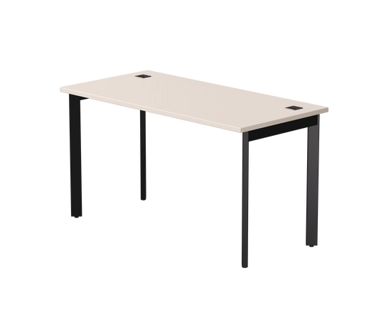 Стол прямой Everprof EVO на металлокаркасе 1380х670х755 мм опоры 45гр Кашемир/Черный | Интернет магазин мебели и декора LifeDekor