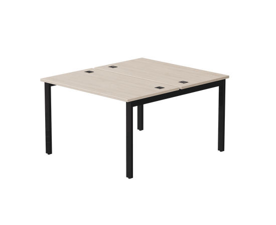 Бенч-система на 2 места Everprof EVO на металлокаркасе 1180х670(1370)x755 Дуб Соната/Черный | Интернет магазин мебели и декора LifeDekor