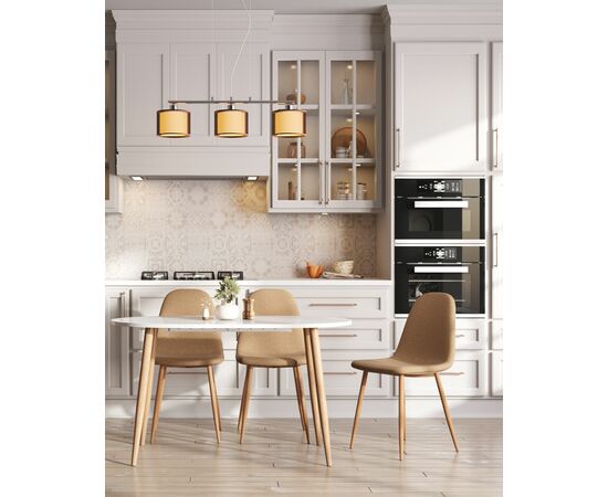 Стол обеденный Берген раскладной 160-190-220*90 белый, изображение 4 | Интернет магазин мебели и декора LifeDekor