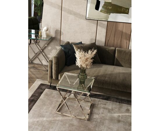 Журнальный стол 55*55 ИНСИГНИЯ серебро, изображение 7 | Интернет магазин мебели и декора LifeDekor