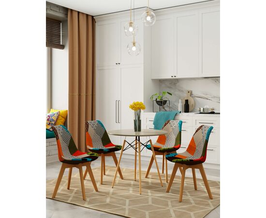 Стул FRANKFURT пэчворк, изображение 4 | Интернет магазин мебели и декора LifeDekor