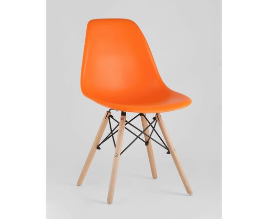 Стул DSW оранжевый, изображение 2 | Интернет магазин мебели и декора LifeDekor