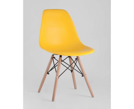 Стул DSW желтый, изображение 2 | Интернет магазин мебели и декора LifeDekor