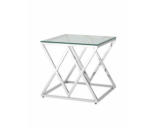 Журнальный стол 55*55 ИНСИГНИЯ серебро | Интернет магазин мебели и декора LifeDekor