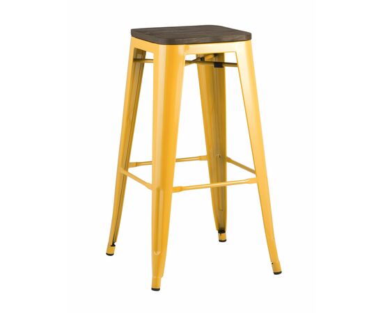 Стул барный TOLIX WOOD желтый | Интернет магазин мебели и декора LifeDekor