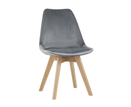 Стул FRANKFURT велюр серый | Интернет магазин мебели и декора LifeDekor