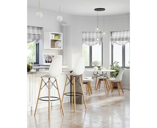 Стул DSW барный белый, изображение 4 | Интернет магазин мебели и декора LifeDekor