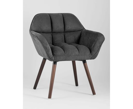 Кресло Брайан темно-серое, изображение 2 | Интернет магазин мебели и декора LifeDekor