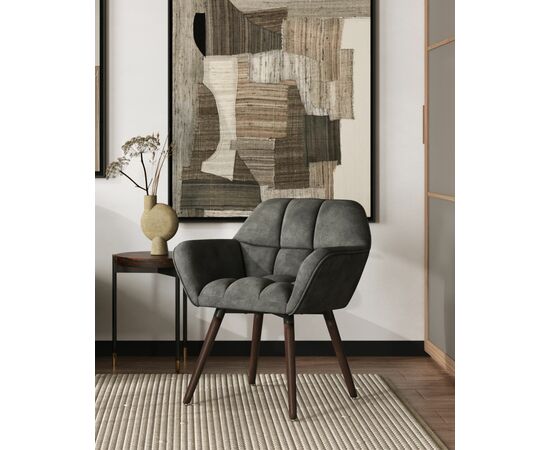 Кресло Брайан темно-серое, изображение 5 | Интернет магазин мебели и декора LifeDekor