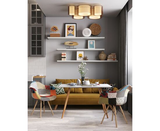 Кресло DSW пэчворк, изображение 4 | Интернет магазин мебели и декора LifeDekor