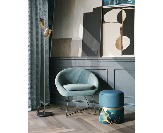 Кресло Колумбия пыльно-голубое, изображение 6 | Интернет магазин мебели и декора LifeDekor