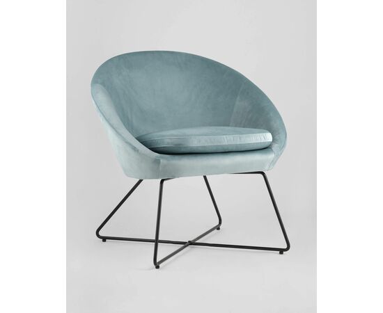 Кресло Колумбия пыльно-голубое, изображение 2 | Интернет магазин мебели и декора LifeDekor