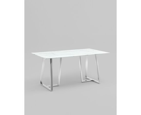 Стол обеденный Даллас 160*90 белый стеклянный, изображение 2 | Интернет магазин мебели и декора LifeDekor