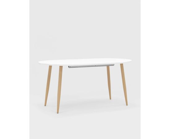 Стол обеденный Берген раскладной 160-190-220*90 белый, изображение 2 | Интернет магазин мебели и декора LifeDekor