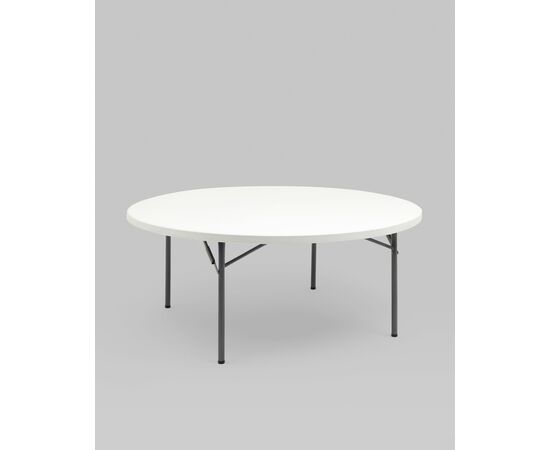 Стол круглый складной пластиковый Кейт 180, изображение 2 | Интернет магазин мебели и декора LifeDekor