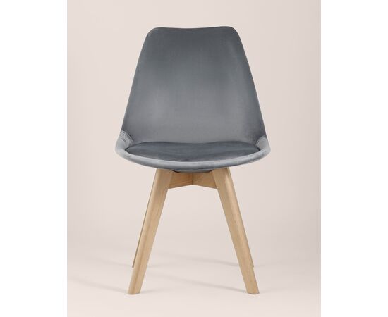 Стул FRANKFURT велюр серый, изображение 7 | Интернет магазин мебели и декора LifeDekor