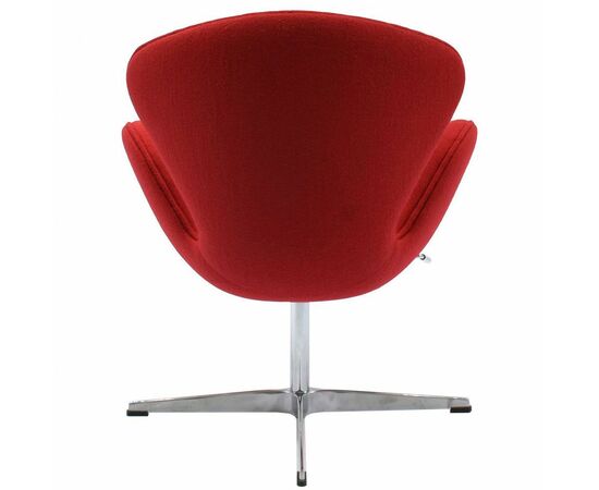 Кресло SWAN CHAIR красный кашемир, Цвет: Красный, изображение 4 | Интернет магазин мебели и декора LifeDekor