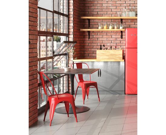 Стул TOLIX красный глянцевый, изображение 3 | Интернет магазин мебели и декора LifeDekor