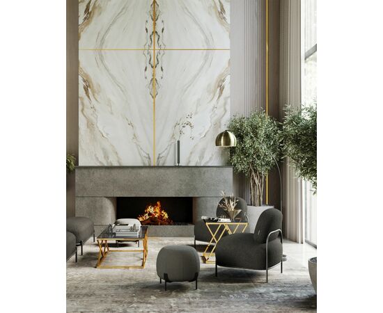 Журнальный стол 55*55 ИНСИГНИЯ золото стекло smoke, изображение 7 | Интернет магазин мебели и декора LifeDekor