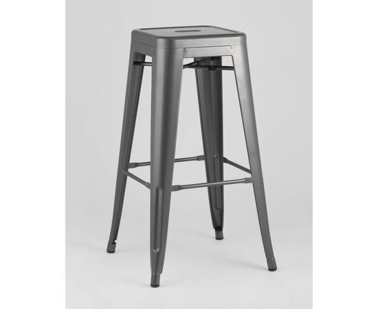 Стул барный TOLIX серебристый матовый, изображение 2 | Интернет магазин мебели и декора LifeDekor