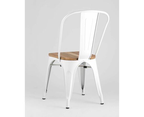 Стул TOLIX WOOD белый глянцевый, изображение 7 | Интернет магазин мебели и декора LifeDekor