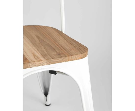 Стул TOLIX WOOD белый глянцевый, изображение 8 | Интернет магазин мебели и декора LifeDekor
