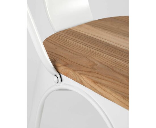 Стул TOLIX WOOD белый глянцевый, изображение 9 | Интернет магазин мебели и декора LifeDekor