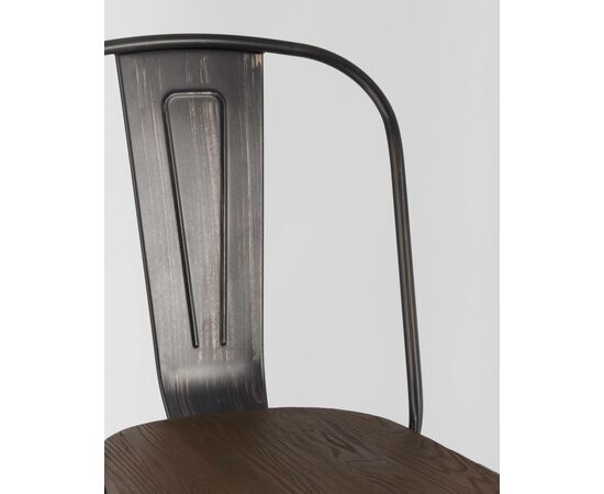 Стул TOLIX WOOD черный патина золото, изображение 10 | Интернет магазин мебели и декора LifeDekor