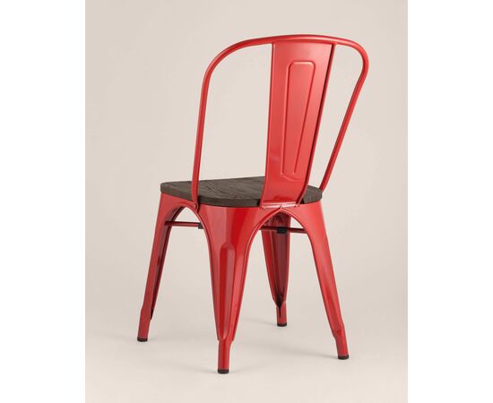 Стул TOLIX WOOD красный глянцевый, изображение 8 | Интернет магазин мебели и декора LifeDekor