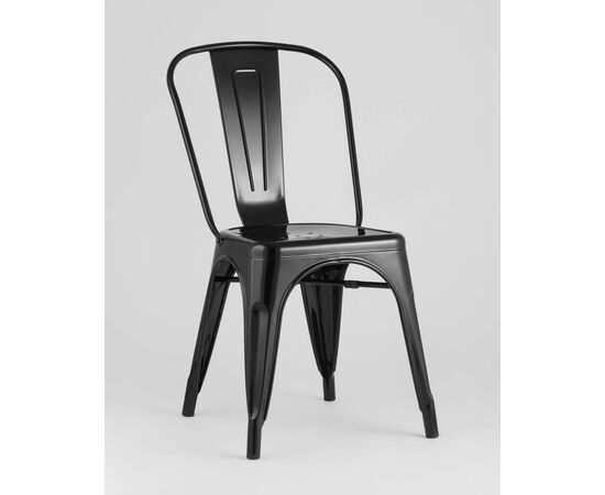 Стул TOLIX черный глянцевый, изображение 2 | Интернет магазин мебели и декора LifeDekor