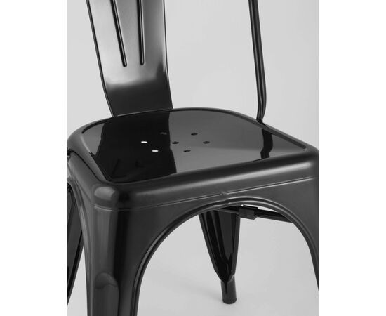Стул TOLIX черный глянцевый, изображение 10 | Интернет магазин мебели и декора LifeDekor