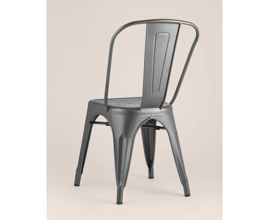 Стул TOLIX серебристый матовый, изображение 7 | Интернет магазин мебели и декора LifeDekor