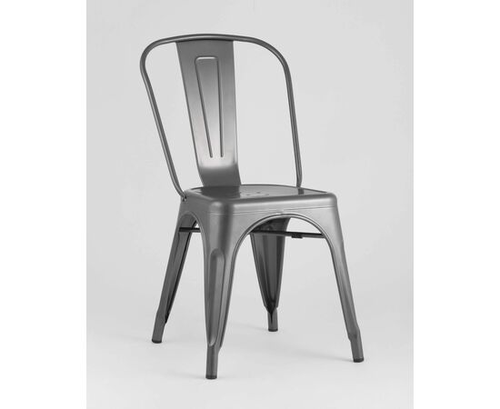 Стул TOLIX серебристый матовый, изображение 2 | Интернет магазин мебели и декора LifeDekor