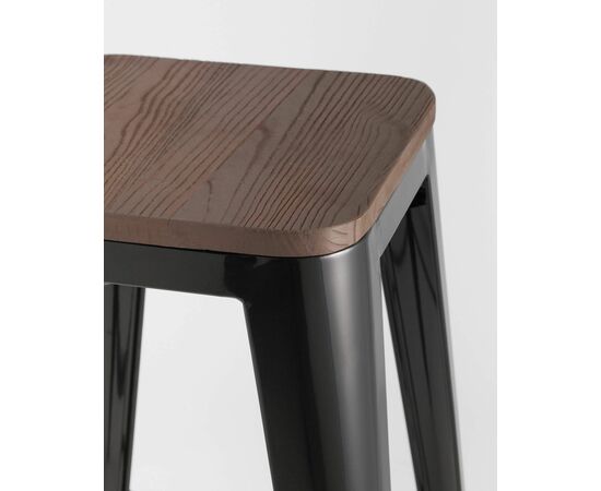 Стул барный TOLIX WOOD черный глянцевый, изображение 5 | Интернет магазин мебели и декора LifeDekor