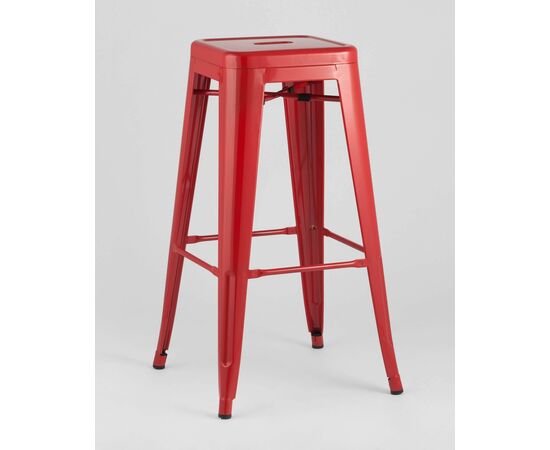 Стул барный TOLIX красный глянцевый, изображение 2 | Интернет магазин мебели и декора LifeDekor