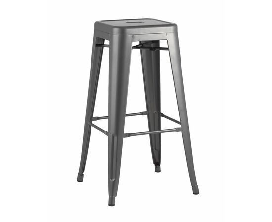 Стул барный TOLIX серебристый матовый | Интернет магазин мебели и декора LifeDekor